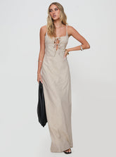 Seraphia Maxi Dress Beige